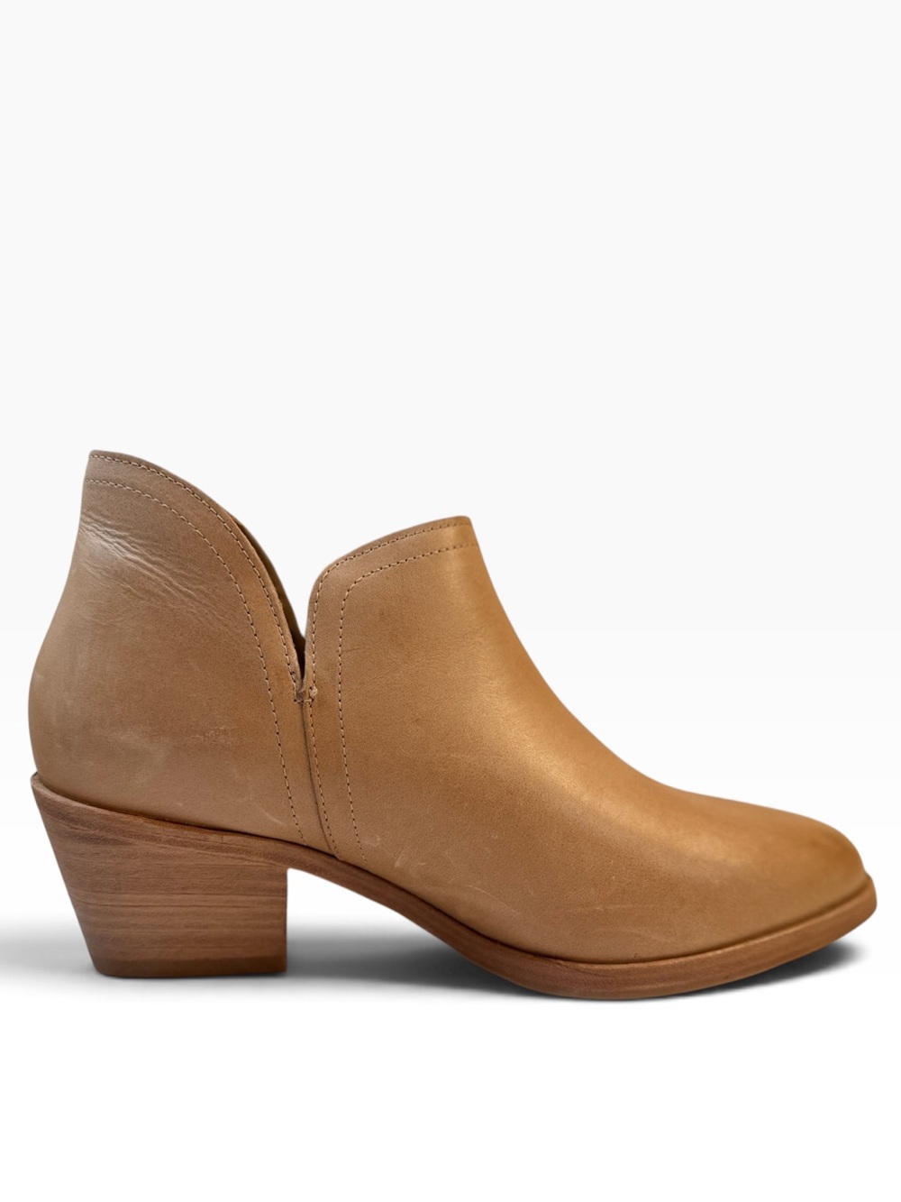 NWOT Nisolo Mia Everyday Ankle Bootie Almond Leather Size 9 $228 Anthropologie